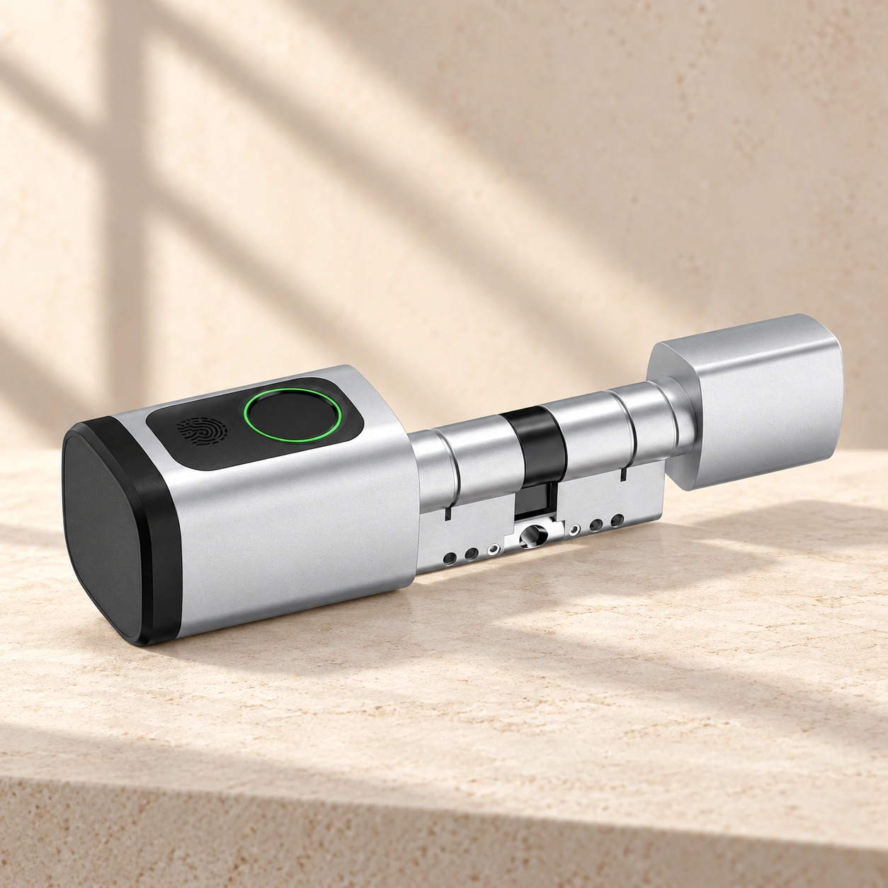 D1 euro cylinder & turn in silver and black