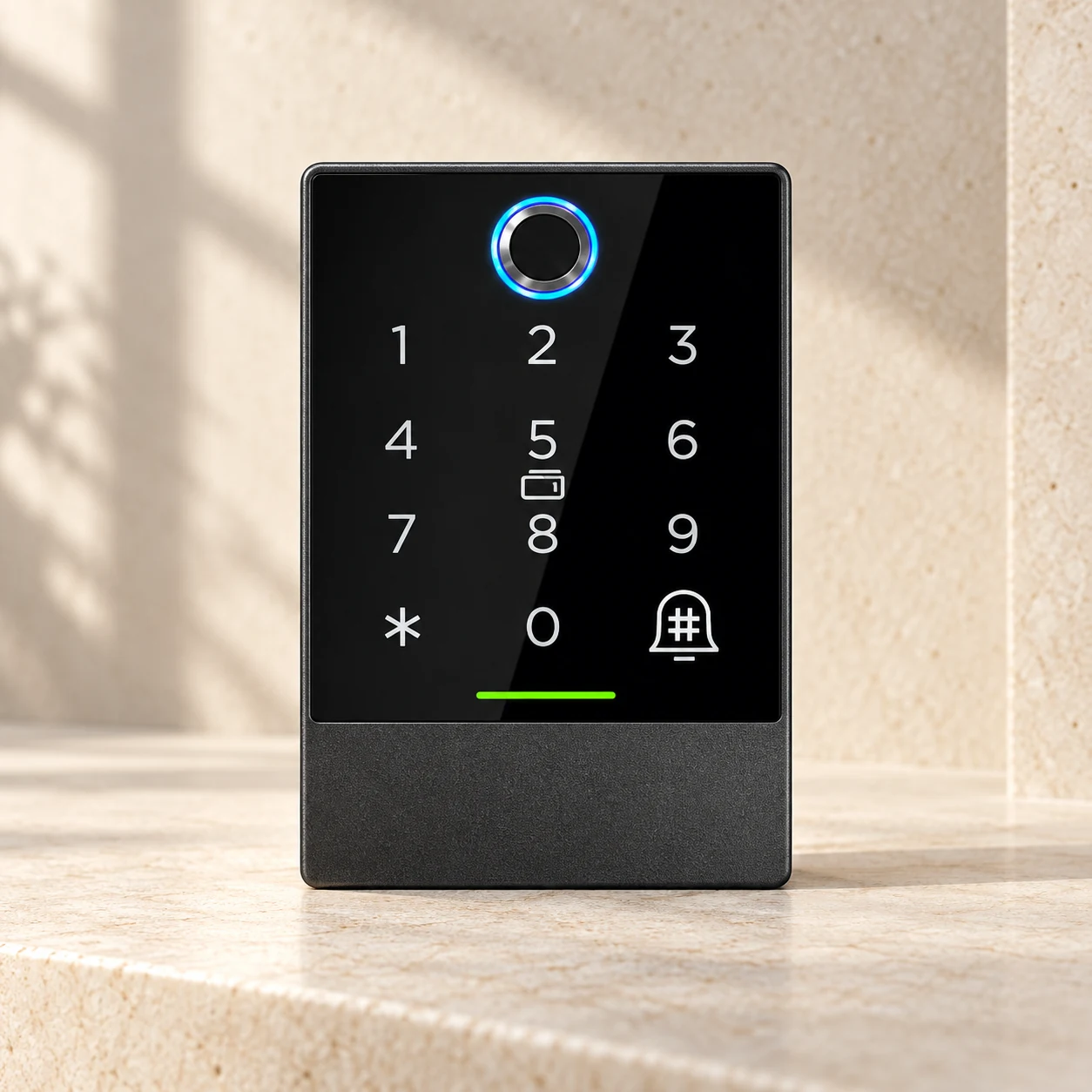 Access control reader in black
