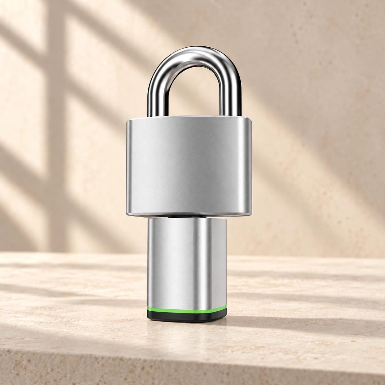 D3 padlock in silver